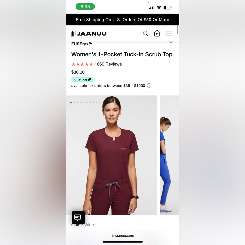 Jannu Scrubs tops- small